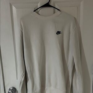 Nike Men's Cream Crewneck Sweater